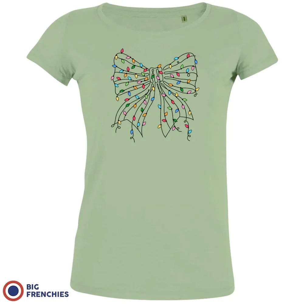 Christmas Bow Women's Organic Cotton Tee - Create Marketplace