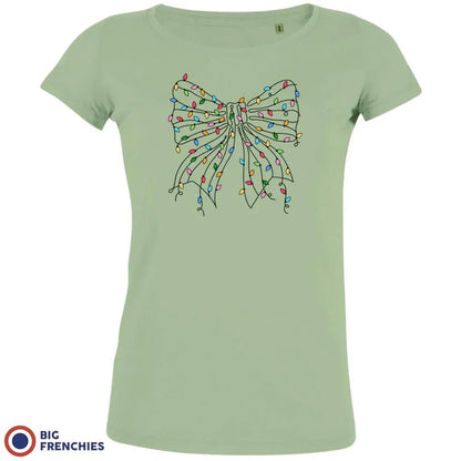 Christmas Bow Women's Organic Cotton Tee - Create Marketplace
