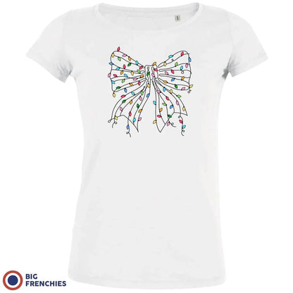 Christmas Bow Women's Organic Cotton Tee - Create Marketplace