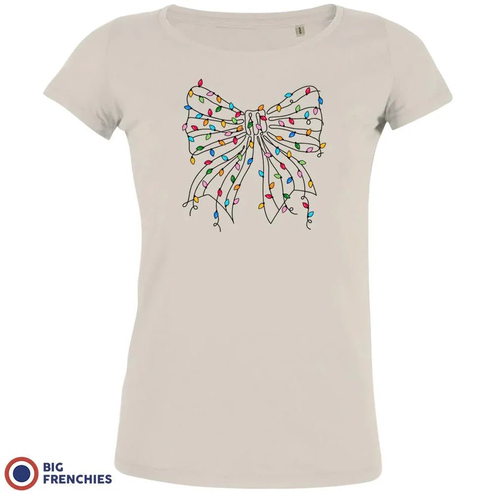Christmas Bow Women's Organic Cotton Tee - Create Marketplace
