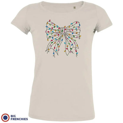 Christmas Bow Women's Organic Cotton Tee - Create Marketplace