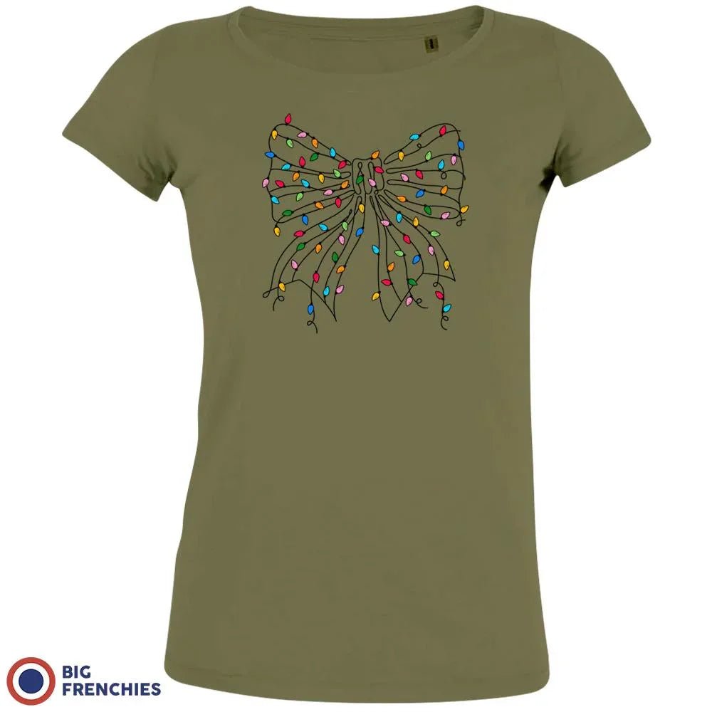 Christmas Bow Women's Organic Cotton Tee - Create Marketplace