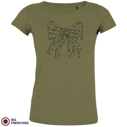 Christmas Bow Women's Organic Cotton Tee - Create Marketplace