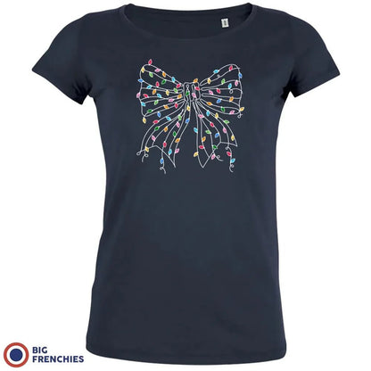 Christmas Bow Women's Organic Cotton Tee - Create Marketplace