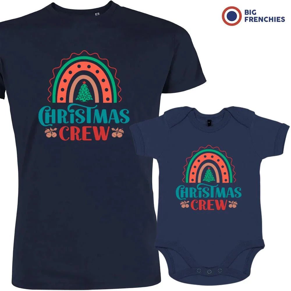 Christmas Crew Dad and Child Organic Cotton family Set (Set of 2) - Create Marketplace