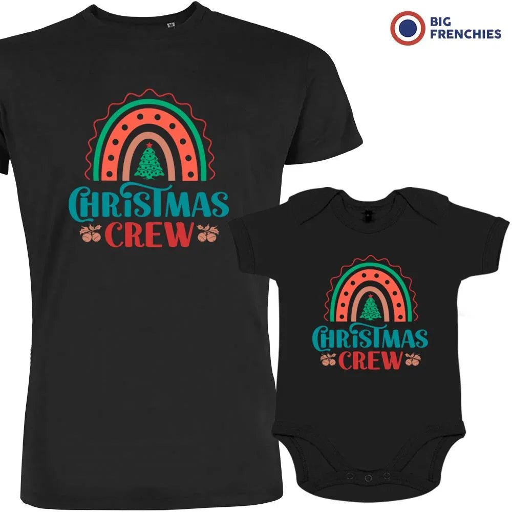 Christmas Crew Dad and Child Organic Cotton family Set (Set of 2) - Create Marketplace