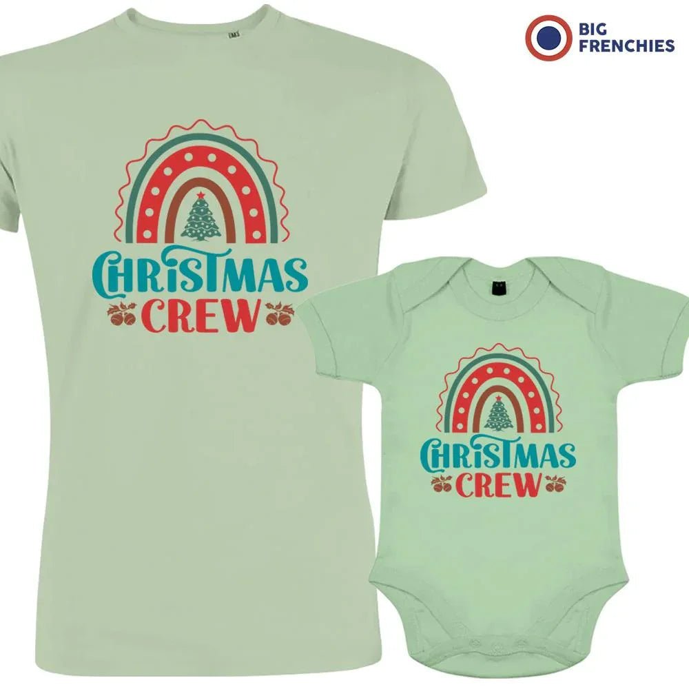 Christmas Crew Dad and Child Organic Cotton family Set (Set of 2) - Create Marketplace