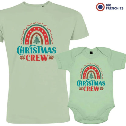 Christmas Crew Dad and Child Organic Cotton family Set (Set of 2) - Create Marketplace
