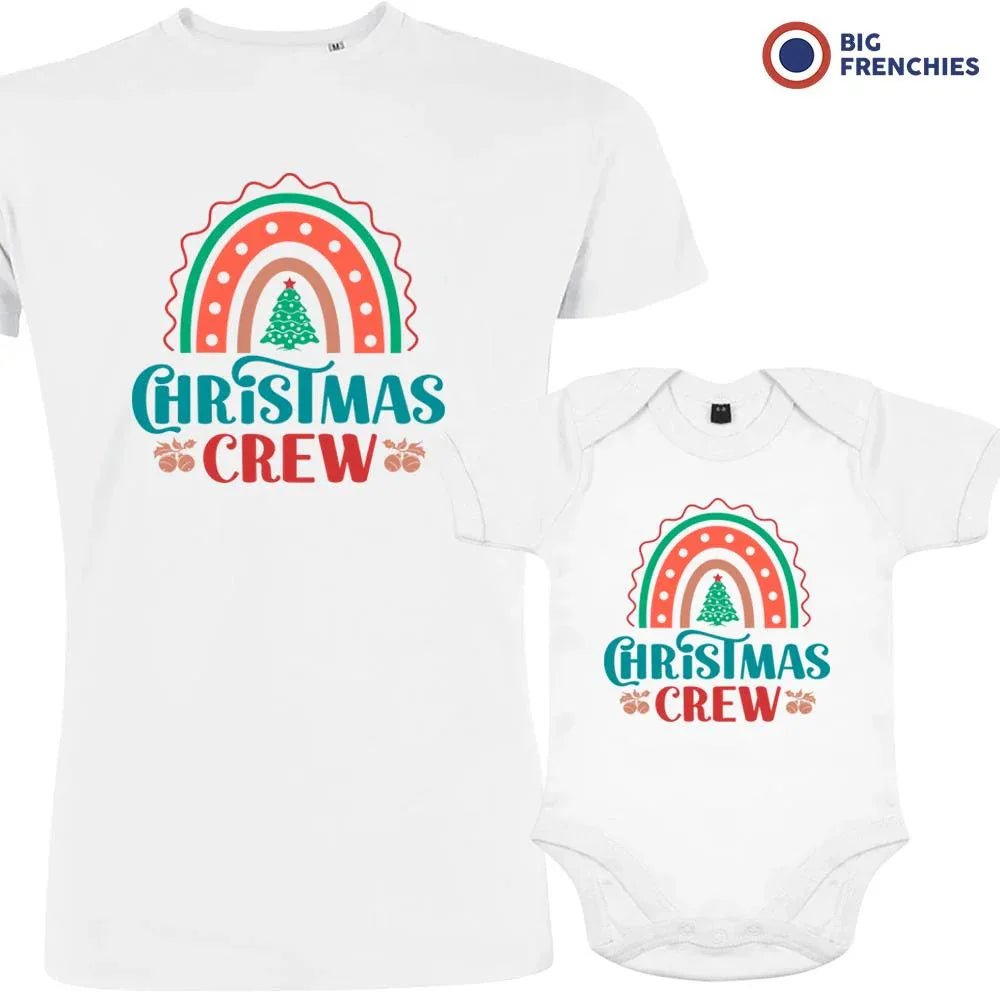 Christmas Crew Dad and Child Organic Cotton family Set (Set of 2) - Create Marketplace