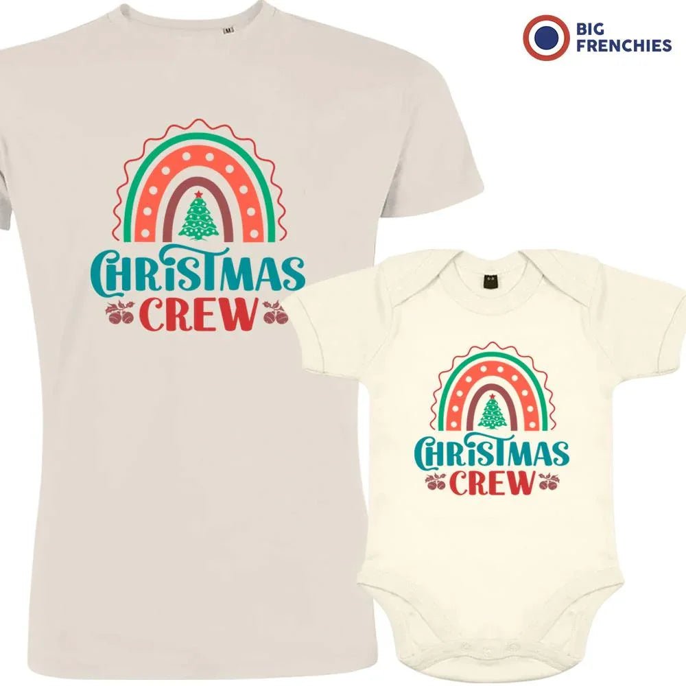 Christmas Crew Dad and Child Organic Cotton family Set (Set of 2) - Create Marketplace