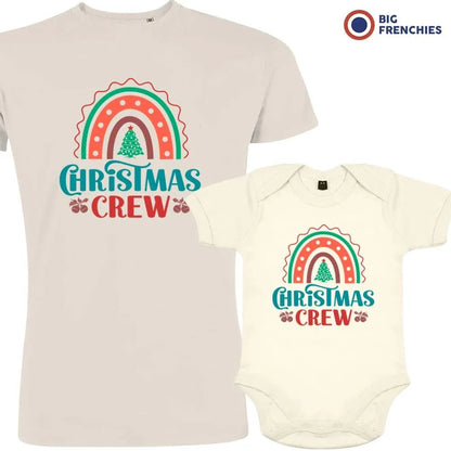 Christmas Crew Dad and Child Organic Cotton family Set (Set of 2) - Create Marketplace