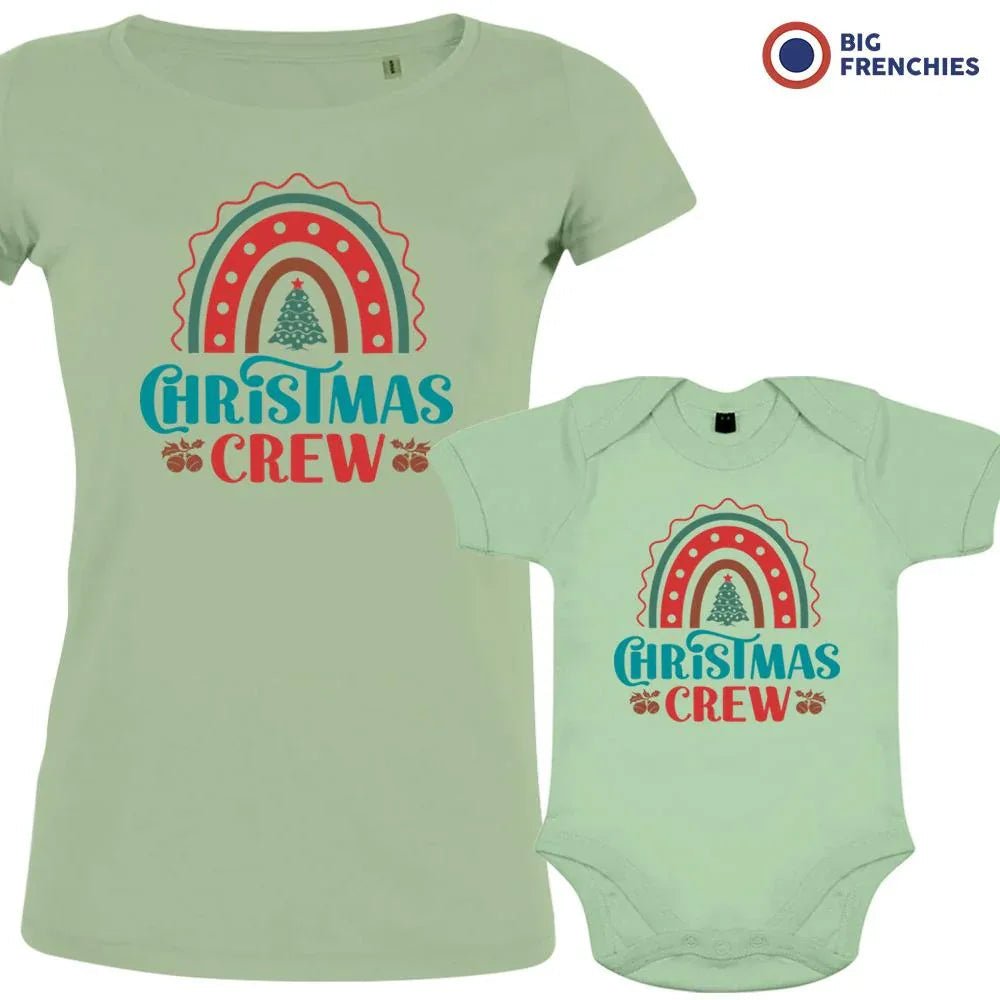 Christmas Crew Mom and Child Organic Cotton family Set (Set of 2) - Create Marketplace