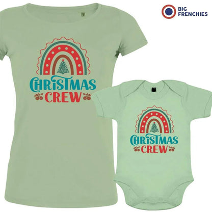 Christmas Crew Mom and Child Organic Cotton family Set (Set of 2) - Create Marketplace