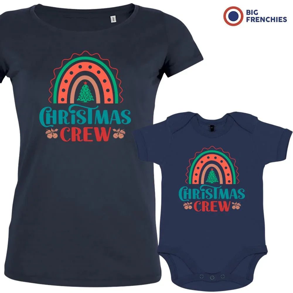 Christmas Crew Mom and Child Organic Cotton family Set (Set of 2) - Create Marketplace