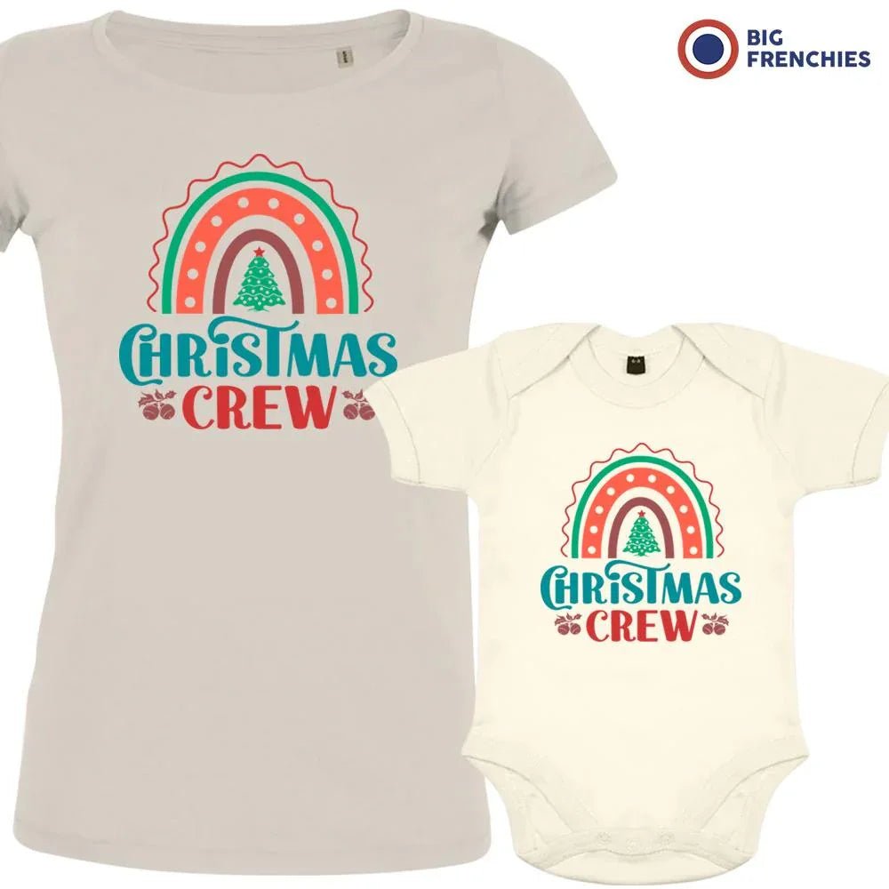 Christmas Crew Mom and Child Organic Cotton family Set (Set of 2) - Create Marketplace
