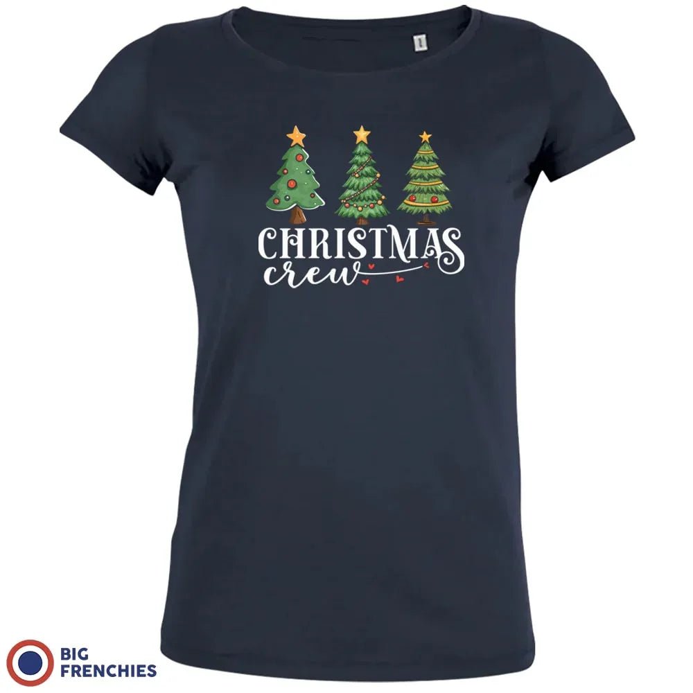 Christmas Crew with Trees Women's Organic Tee - Create Marketplace