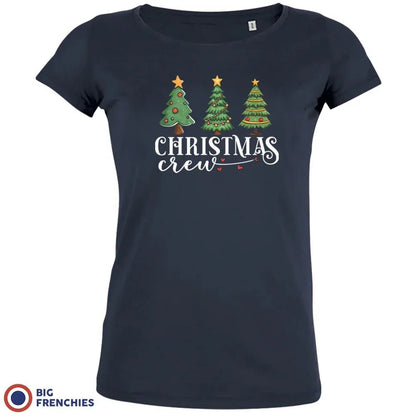 Christmas Crew with Trees Women's Organic Tee - Create Marketplace