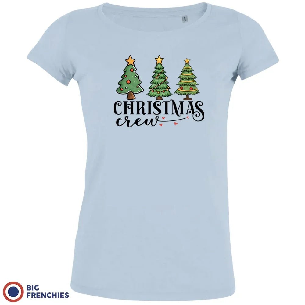 Christmas Crew with Trees Women's Organic Tee - Create Marketplace