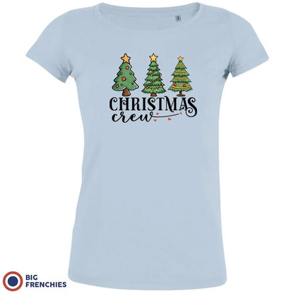 Christmas Crew with Trees Women's Organic Tee - Create Marketplace