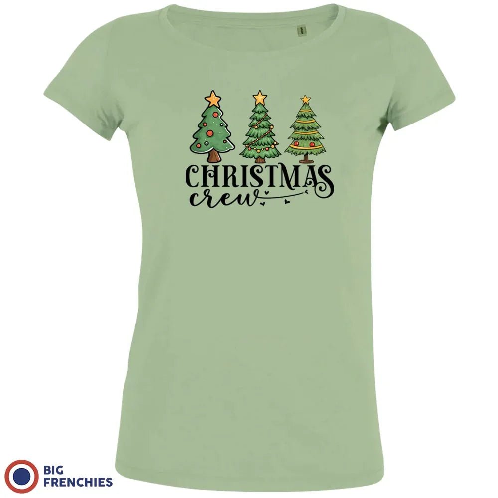 Christmas Crew with Trees Women's Organic Tee - Create Marketplace