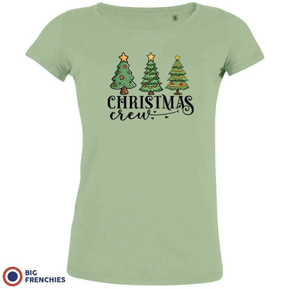 Christmas Crew with Trees Women's Organic Tee - Create Marketplace