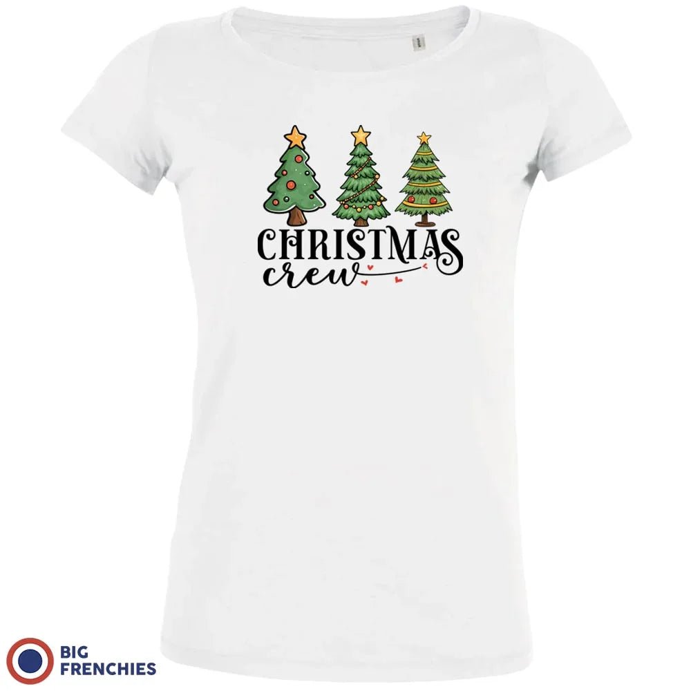 Christmas Crew with Trees Women's Organic Tee - Create Marketplace