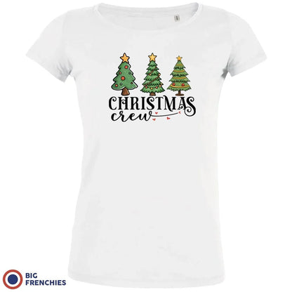 Christmas Crew with Trees Women's Organic Tee - Create Marketplace