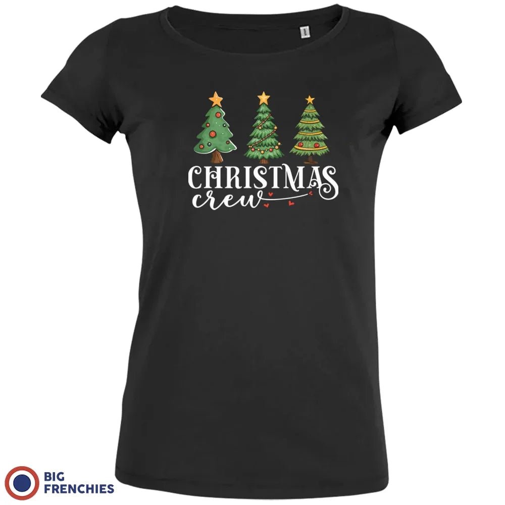 Christmas Crew with Trees Women's Organic Tee - Create Marketplace