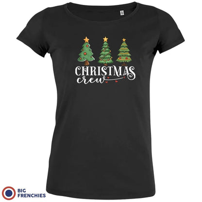 Christmas Crew with Trees Women's Organic Tee - Create Marketplace