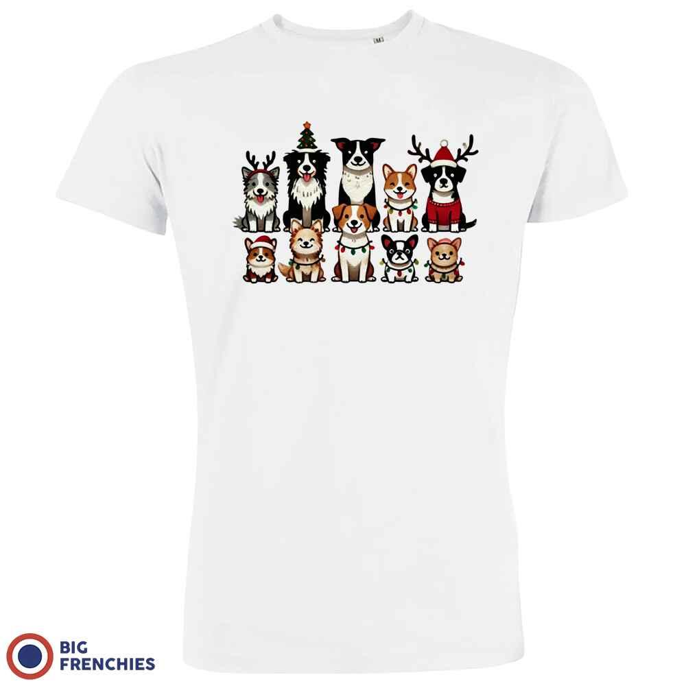 Christmas Dogs Men's Organic Cotton Tee - Create Marketplace