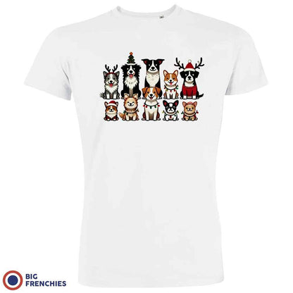Christmas Dogs Men's Organic Cotton Tee - Create Marketplace
