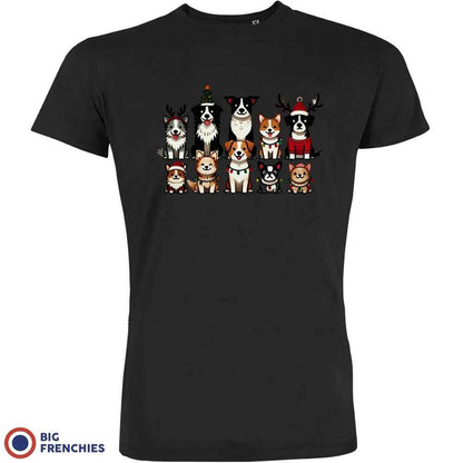 Christmas Dogs Men's Organic Cotton Tee - Create Marketplace
