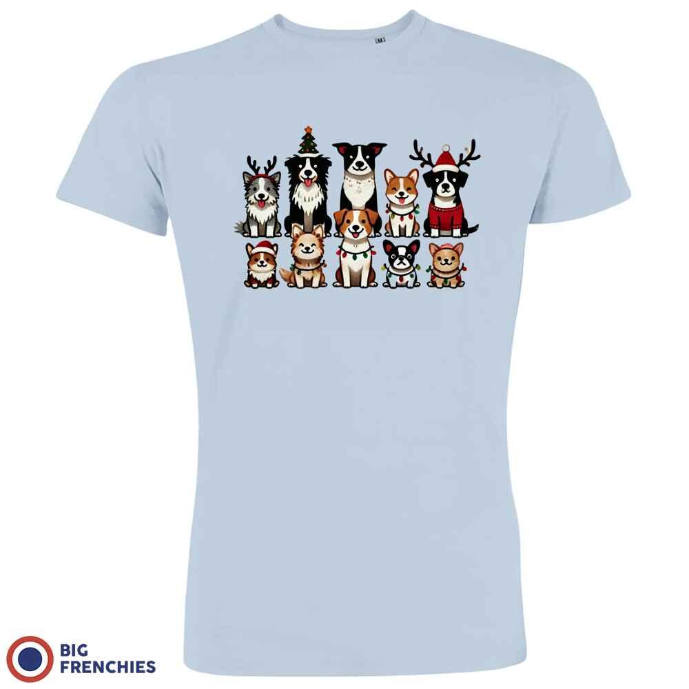 Christmas Dogs Men's Organic Cotton Tee - Create Marketplace