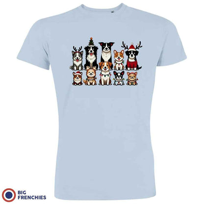 Christmas Dogs Men's Organic Cotton Tee - Create Marketplace