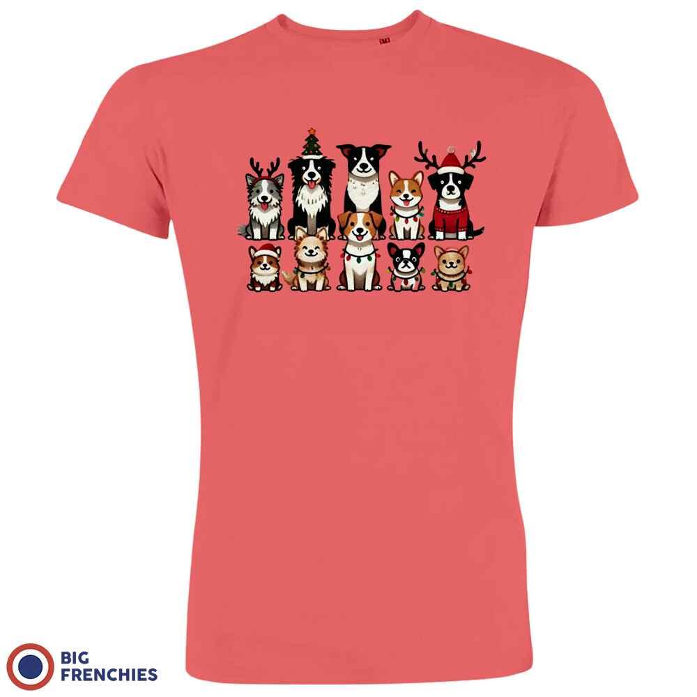 Christmas Dogs Men's Organic Cotton Tee - Create Marketplace
