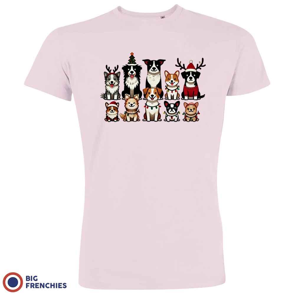 Christmas Dogs Men's Organic Cotton Tee - Create Marketplace