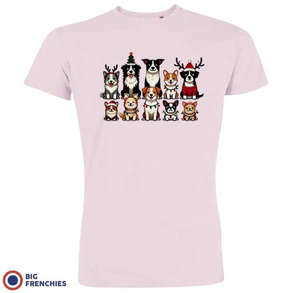 Christmas Dogs Men's Organic Cotton Tee - Create Marketplace