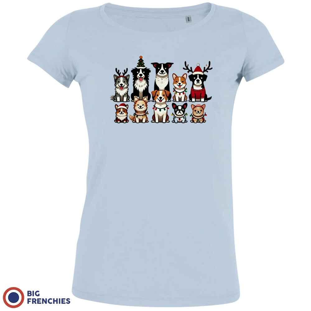 Christmas Dogs Women's Organic Tee - Create Marketplace
