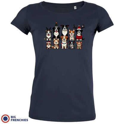 Christmas Dogs Women's Organic Tee - Create Marketplace