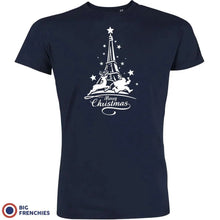 Christmas Eiffel Tower Men's Organic Cotton Tee - Create Marketplace