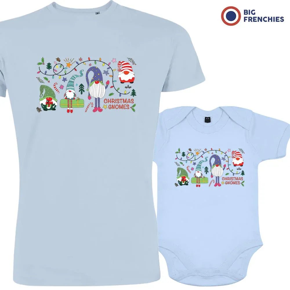 Christmas Gnomes Dad and Child Organic Cotton family Set (Set of 2) - Create Marketplace