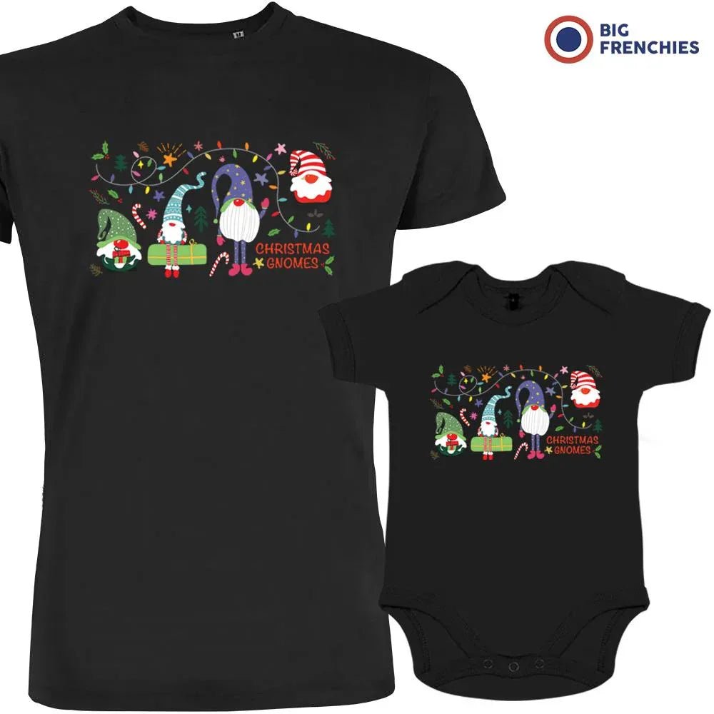 Christmas Gnomes Dad and Child Organic Cotton family Set (Set of 2) - Create Marketplace