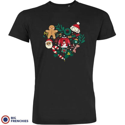 Christmas Heart Men's Organic Cotton Tee - Create Marketplace