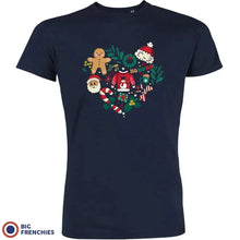 Christmas Heart Men's Organic Cotton Tee - Create Marketplace