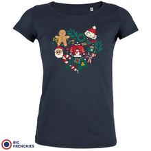 Christmas Heart Women's Organic Tee - Create Marketplace
