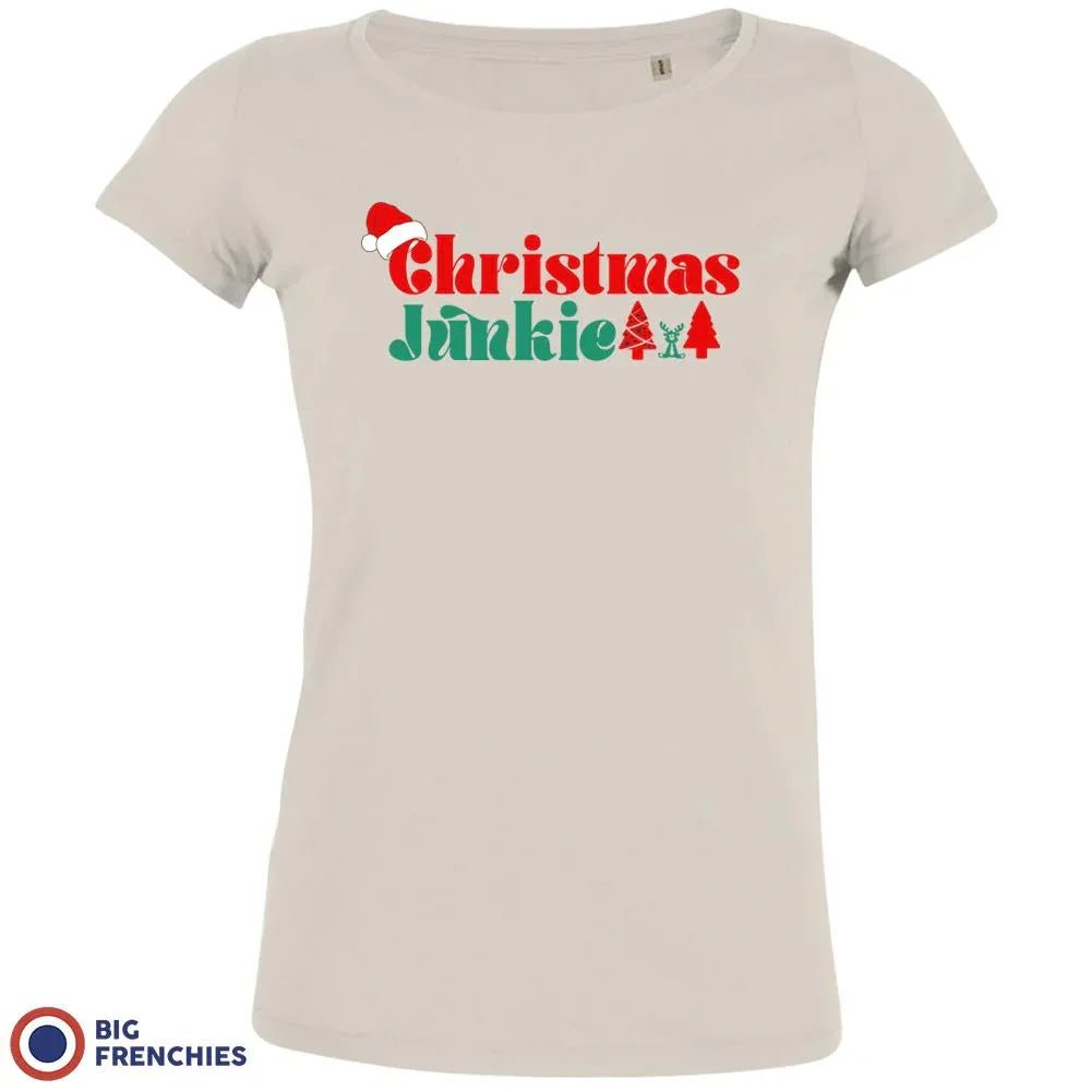 Christmas Junkie Women's Organic Cotton Tee - Create Marketplace