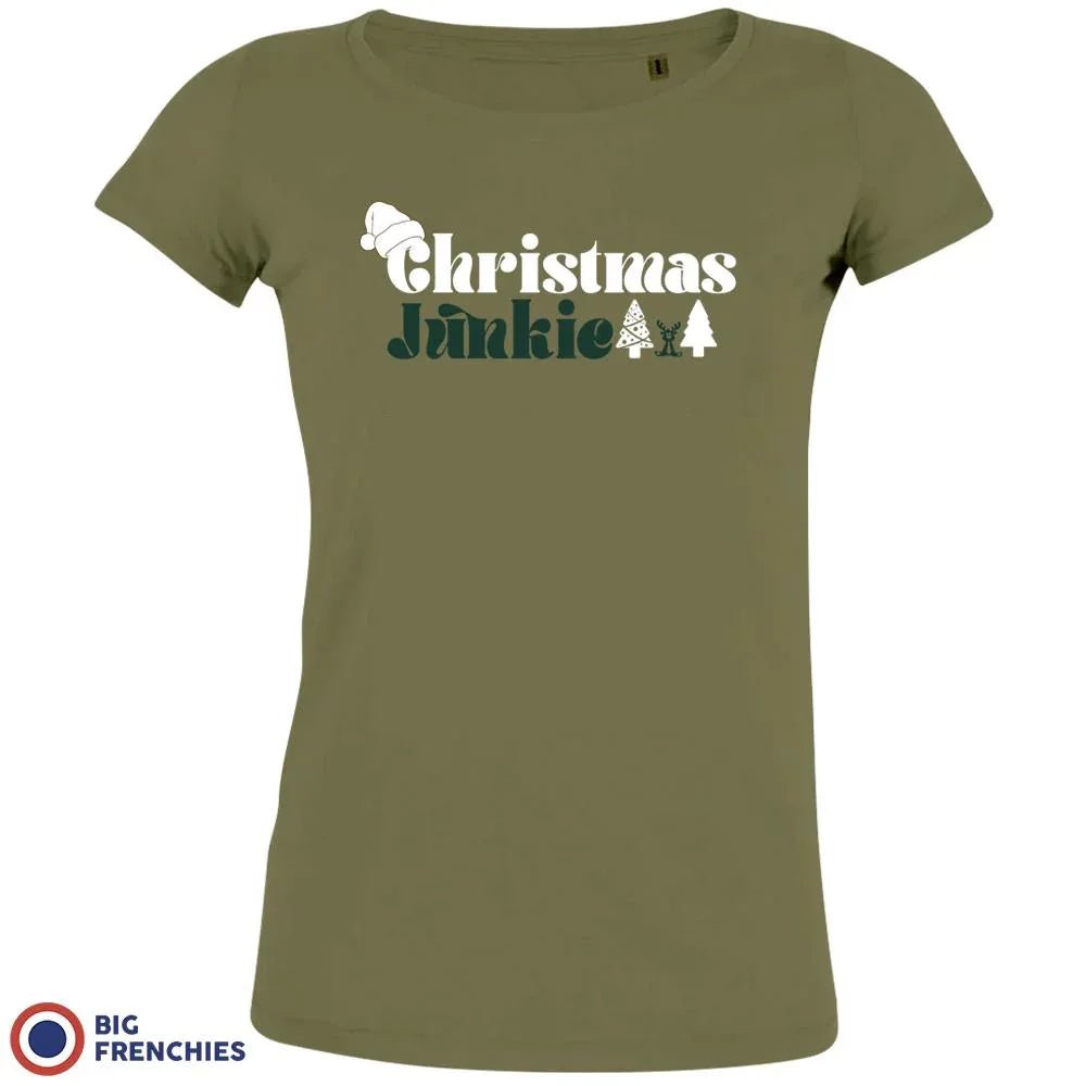 Christmas Junkie Women's Organic Cotton Tee - Create Marketplace