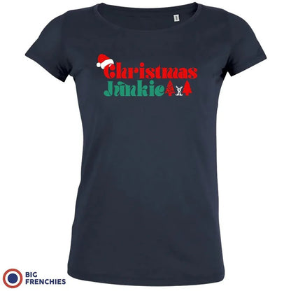 Christmas Junkie Women's Organic Cotton Tee - Create Marketplace