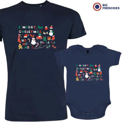Christmas Ornaments Dad and Child Organic Cotton family Set (Set of 2) - Create Marketplace