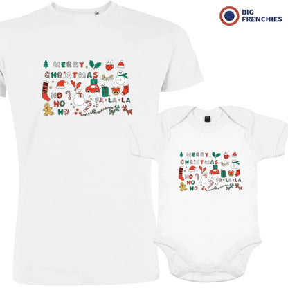 Christmas Ornaments Dad and Child Organic Cotton family Set (Set of 2) - Create Marketplace